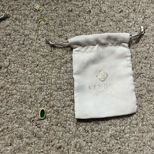 Kendra Scott Emerald Green Necklace